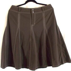 Athleta Women's Wherever Skort Skirt Athletic Hiking Outdoor Brown Skirt Sz 12T